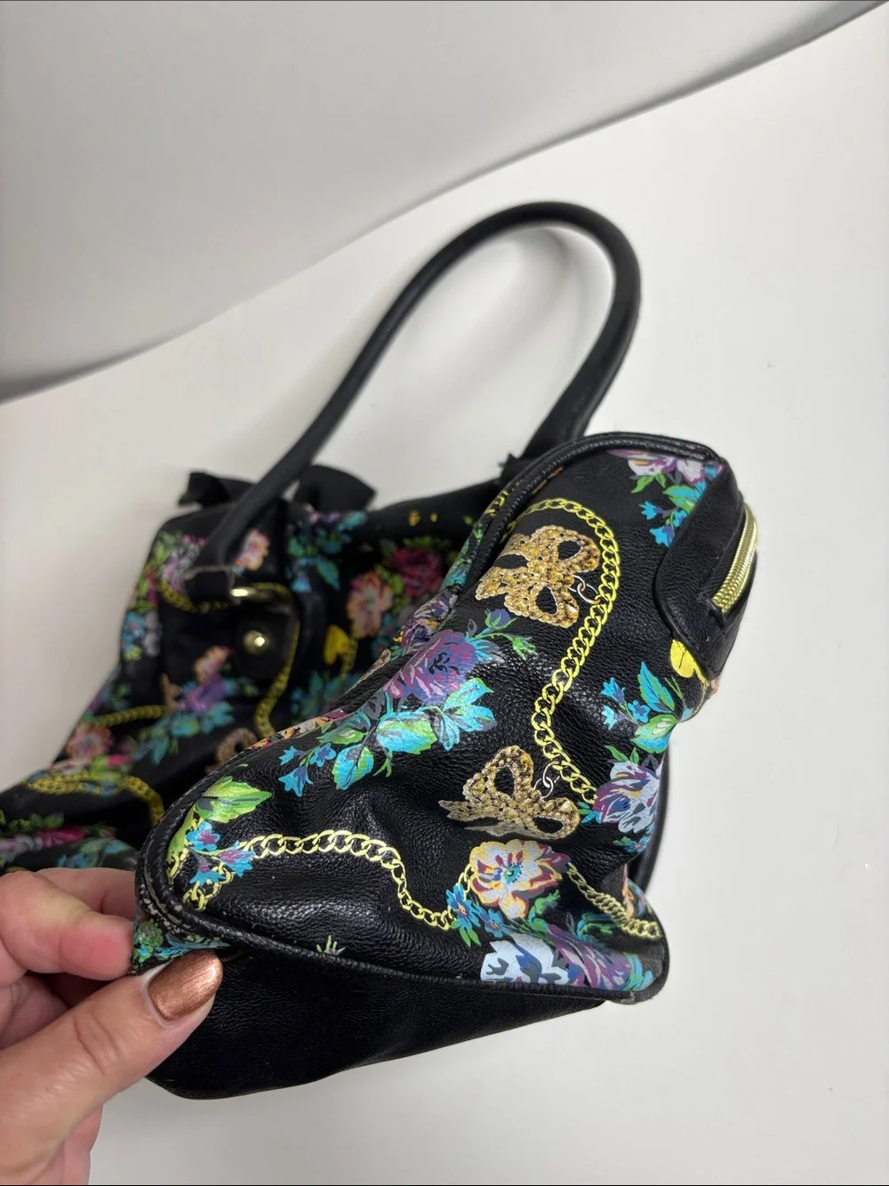Betsey Johnson black satchel